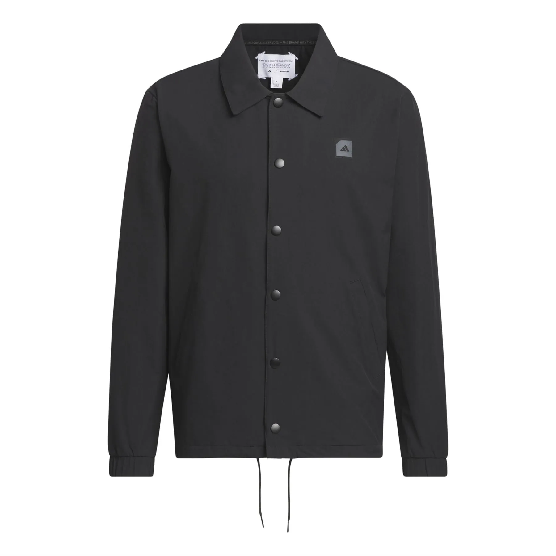 Adicross Button Through Coaches Jacket Black - SS24