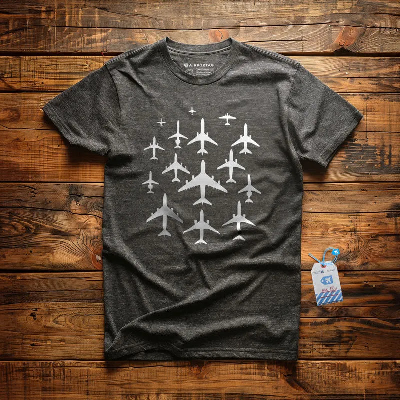 Airplane Silhouettes - T-Shirt