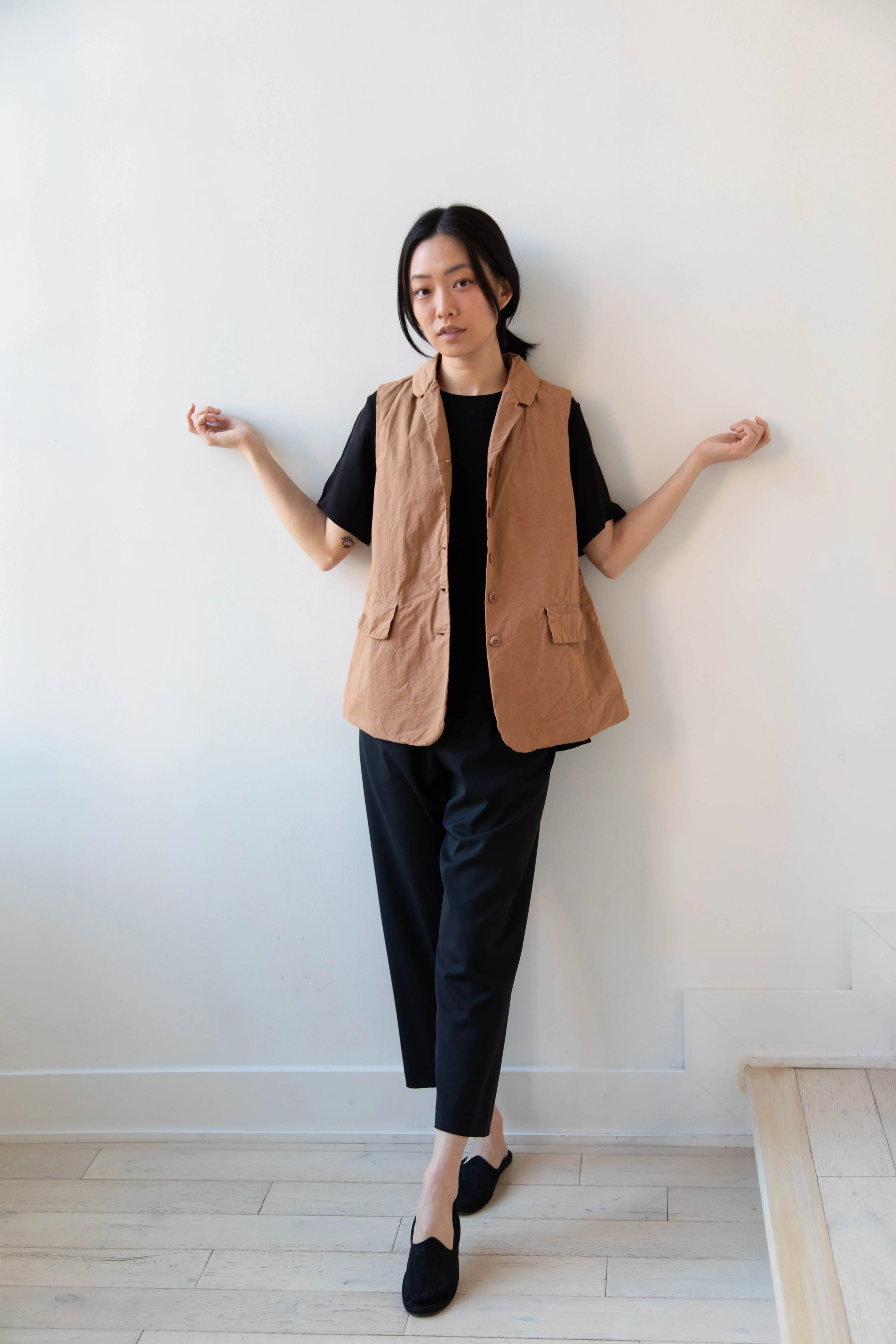 Album di Famiglia | Sleeveless Blazer CC in Pottery