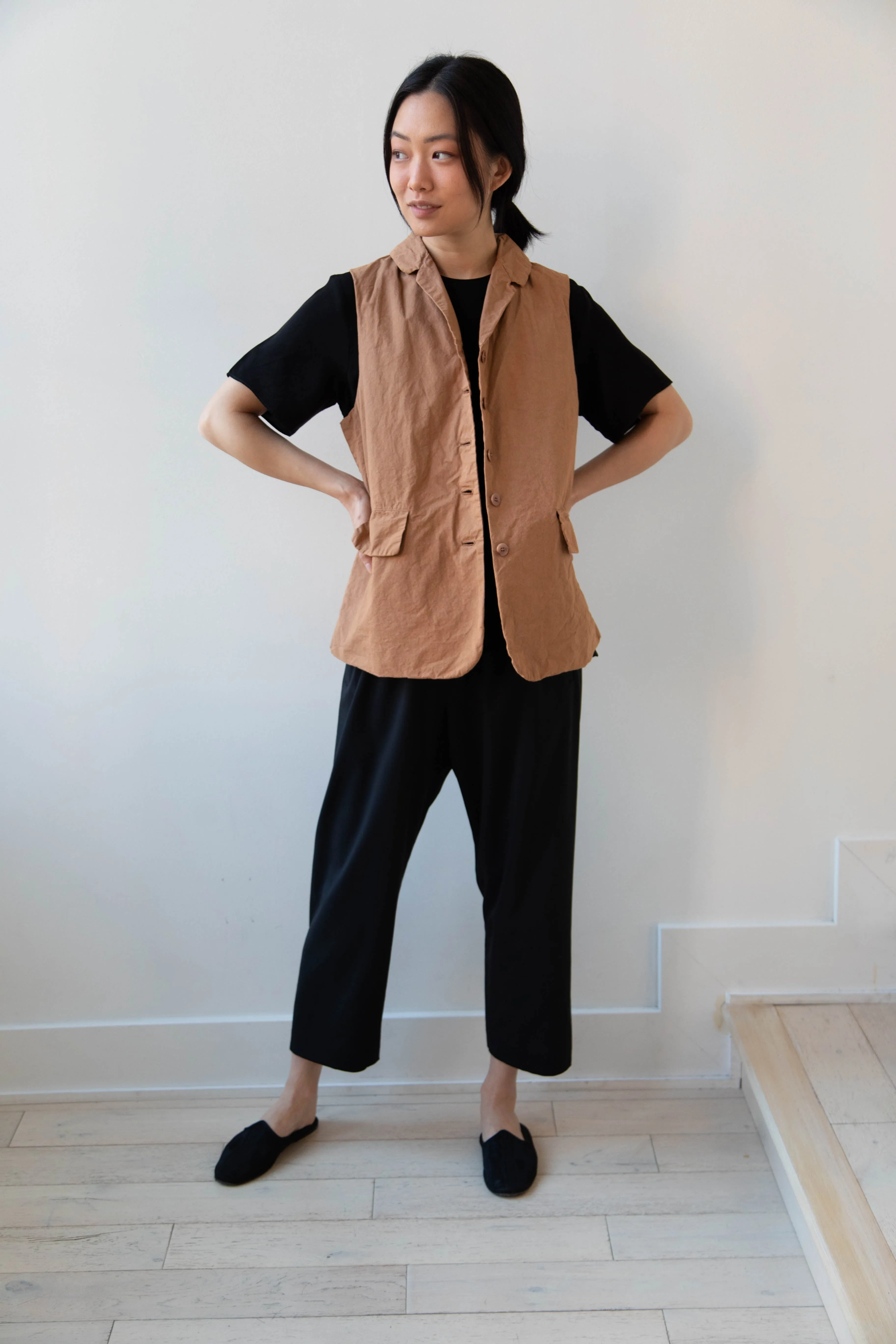 Album di Famiglia | Sleeveless Blazer CC in Pottery