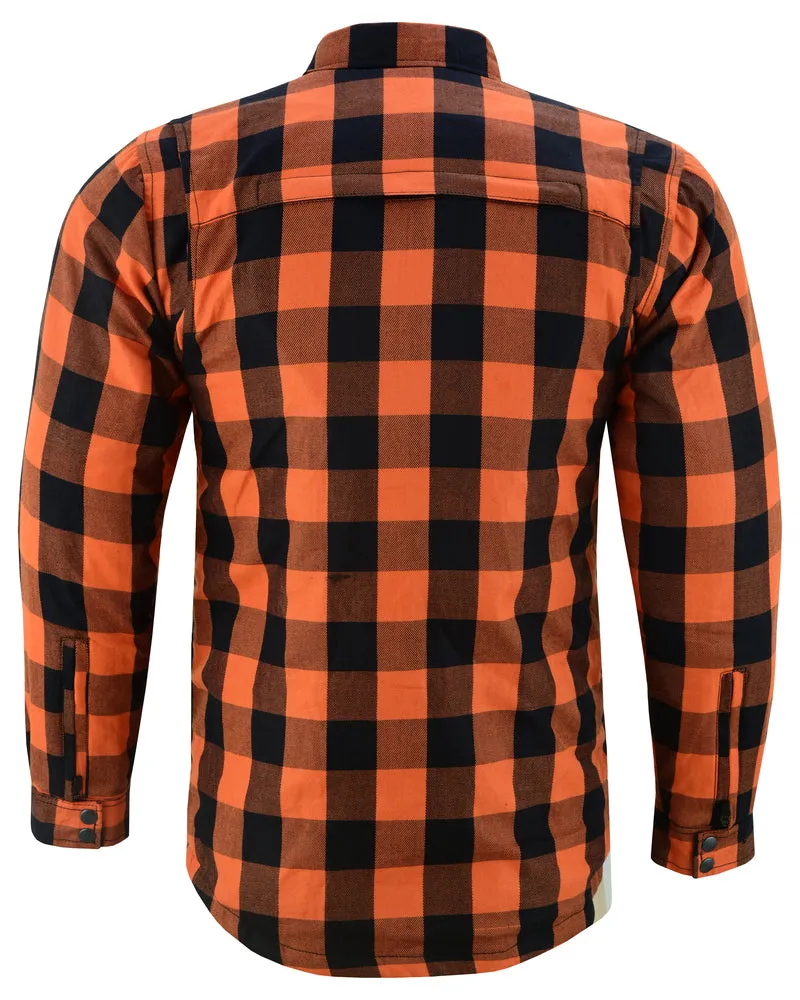 Armored Flannel Shirt - Orange& Black