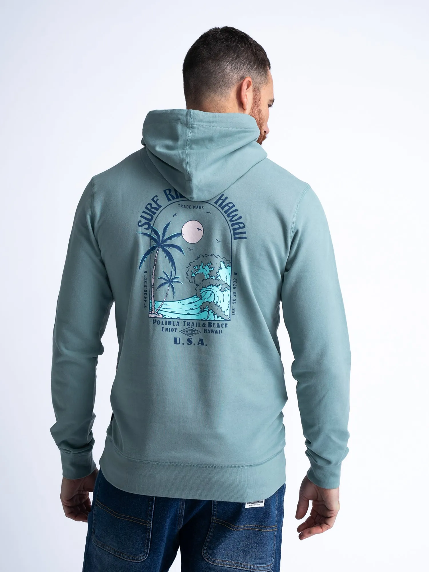 Back Print Hoodie Breeze