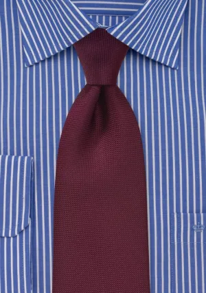 Burgundy MicroTexture Necktie