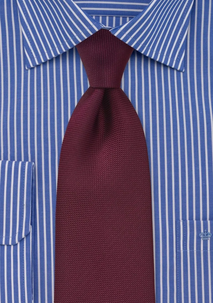 Burgundy MicroTexture Necktie