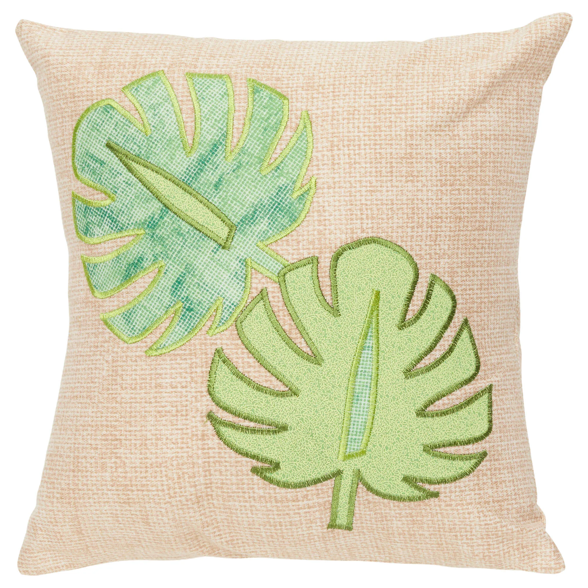 Coats & Clark Embroidery Monstera Leaf Applique Pillow