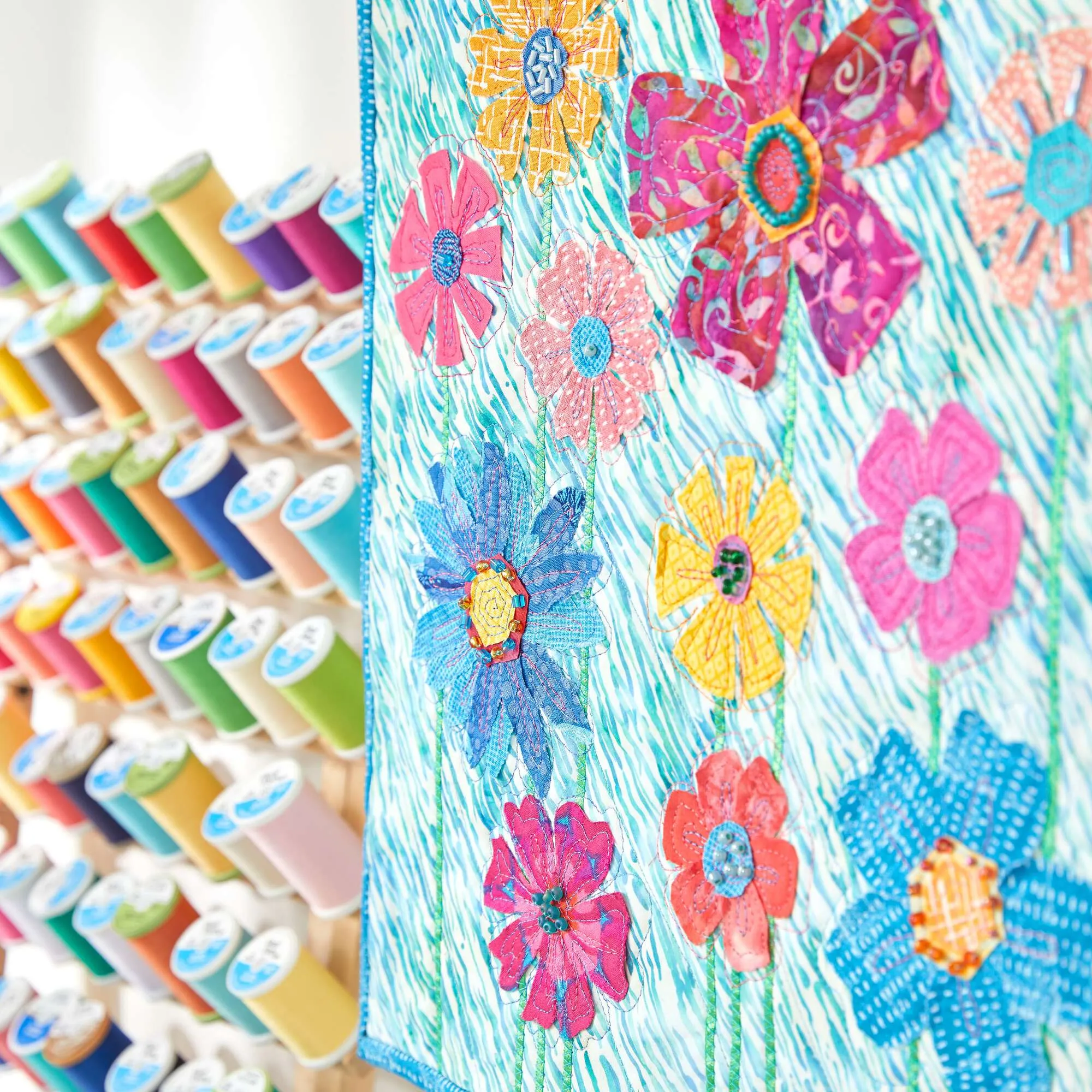 Coats & Clark Quilting Summer Flower Wall Hanging