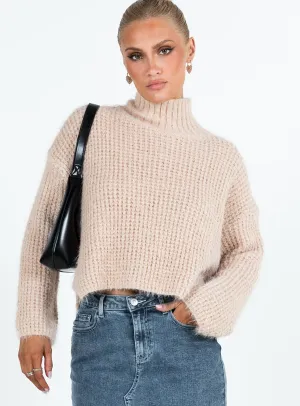 Cosy Knit Sweater Beige