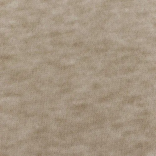 Cream Beige Heather Stretch Tissue Jersey Knit Fabric