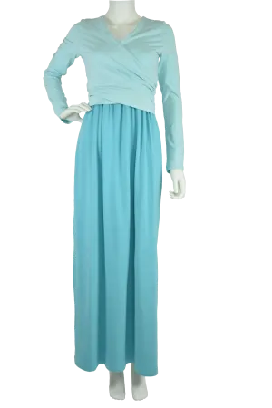 Cross-over Maxi Dress- Ocean