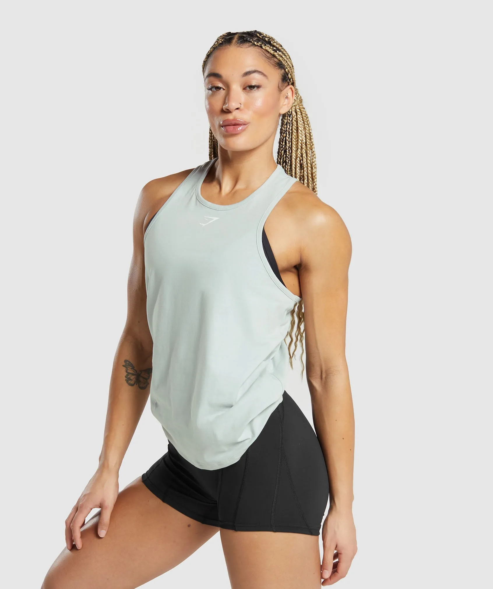 Gymshark Training Cotton Tank - Light Grey