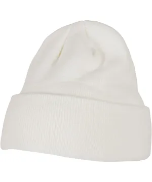 Heavy knit beanie | White