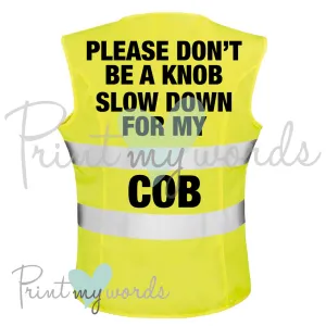 High Visibility Hi Vis Equestrian Reflective Vest Tabard Waistcoat DON'T BE A KNOB