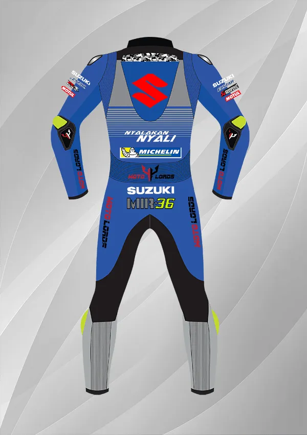 Joan Mir Suzuki Racing Suit - Ecstar MotoGP 2020 Leather