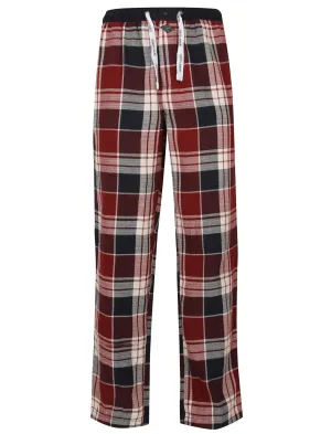 Keesey Checked Lounge Pants in Red Check - Tokyo Laundry