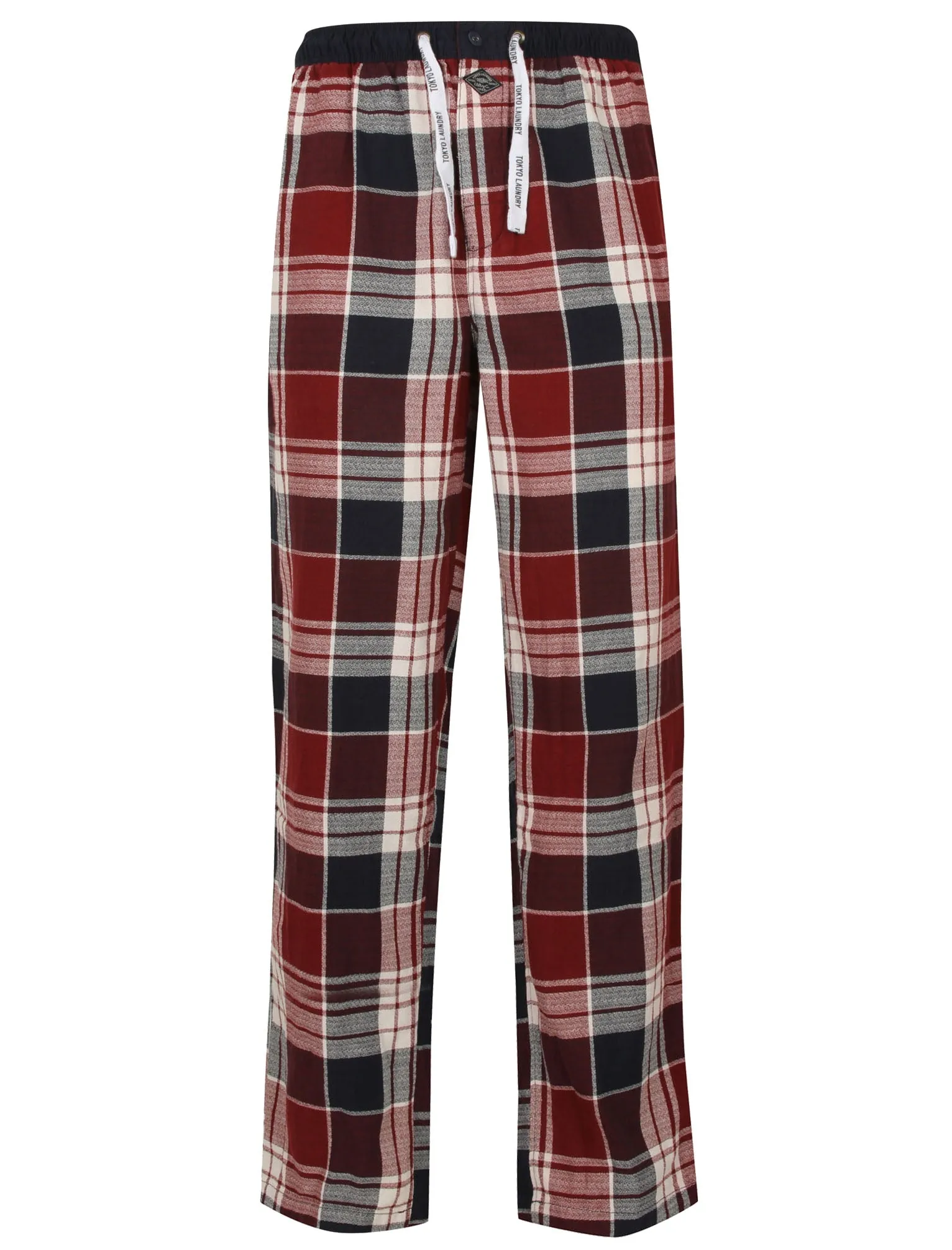 Keesey Checked Lounge Pants in Red Check - Tokyo Laundry