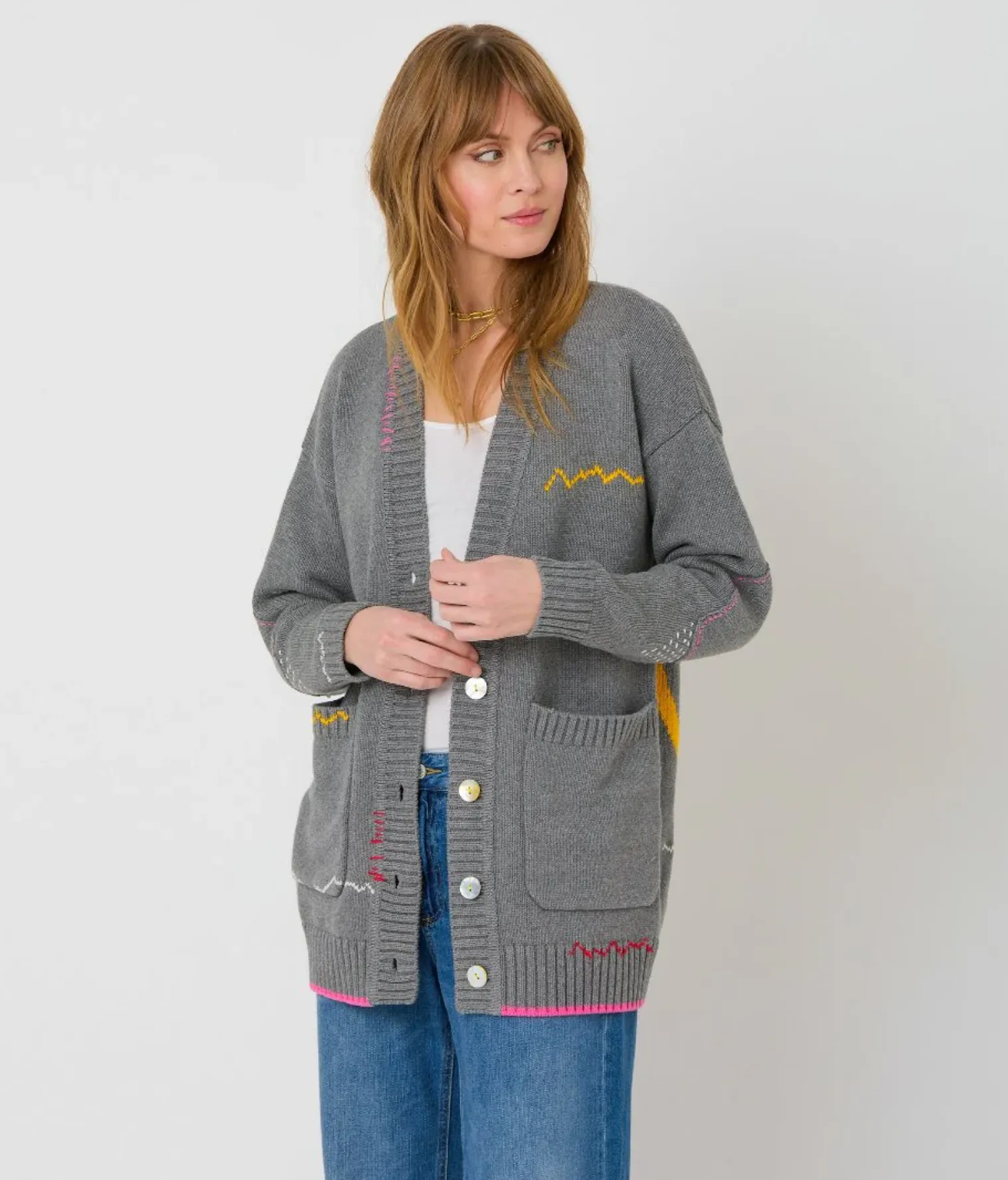 Kerri Rosenthal Poppy Cardigan Smiley