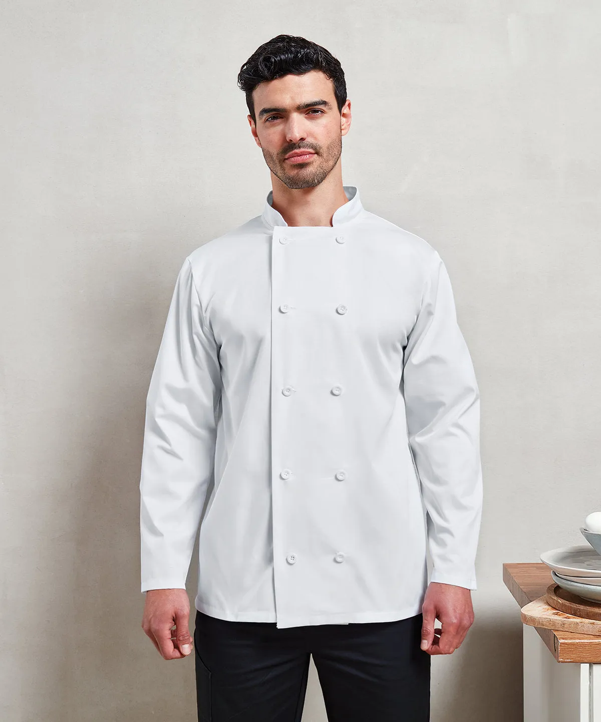 Long sleeve chefs jacket | Black