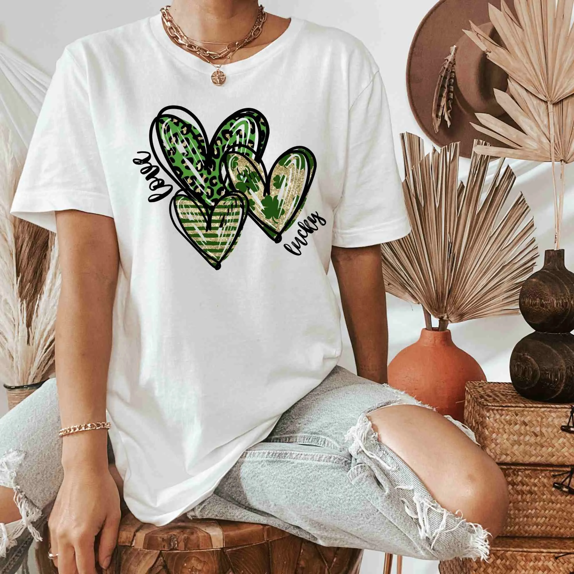 Love Clover St. Patrick's Day Shirt, Happy St. Patrick's Day Shirt, Shamrock Lucky Clover Shirt