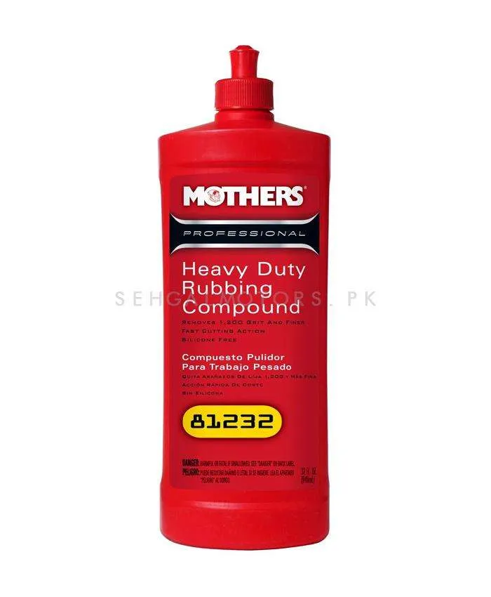 Mothers Heavy Duty Rubbing Compound - 32oz - Removes Heavy Swirl Marks Scratches Surface Blemishes | Smooth Slick Buffing Polish