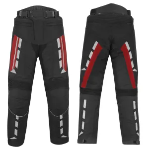 Motorbike Waterproof Corduroy Trouser Red