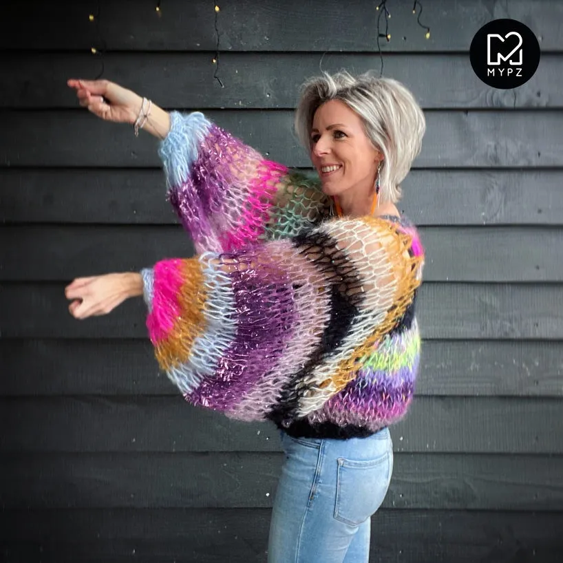 MYPZ Mohair Colorful Freedom Top