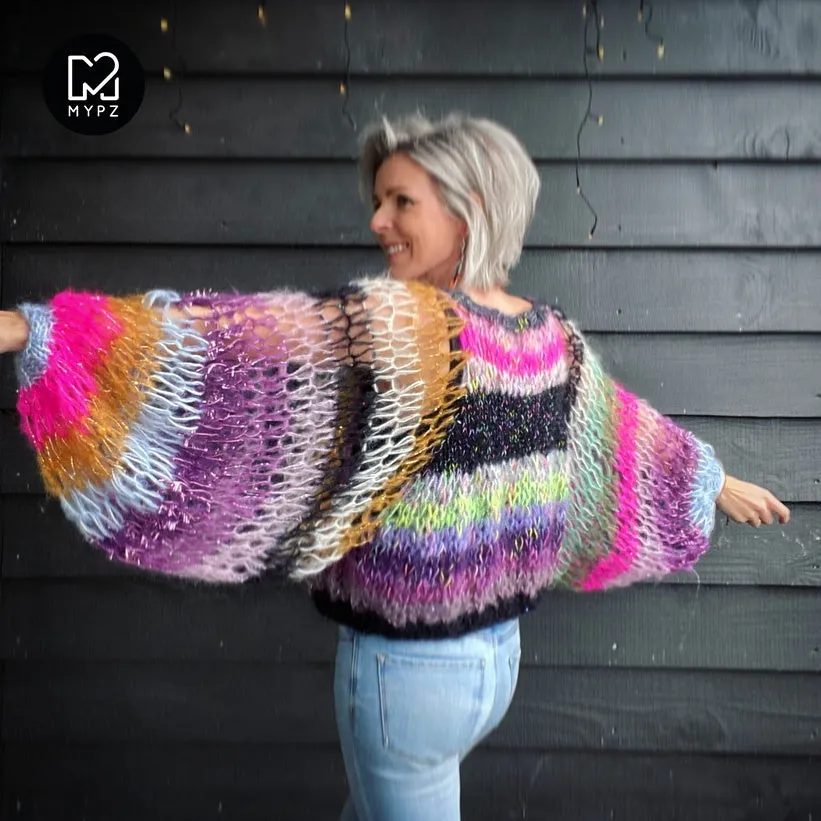 MYPZ Mohair Colorful Freedom Top