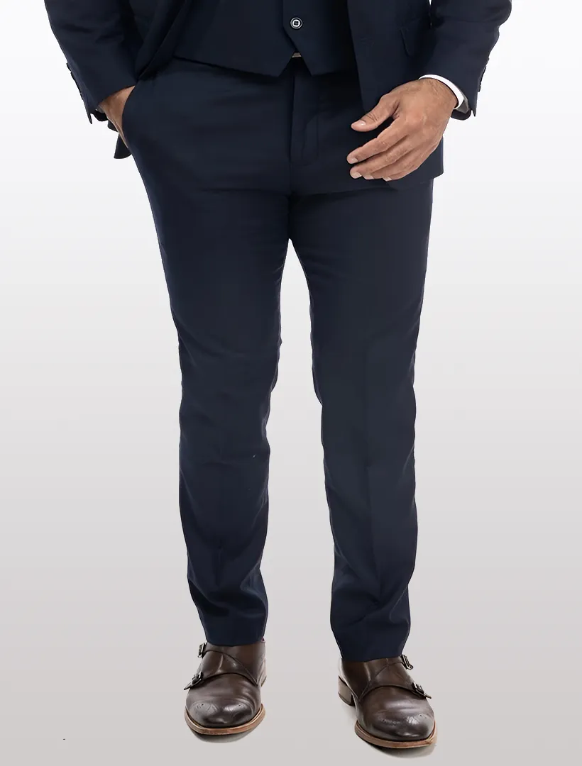 Navy Men's Slim-Fit Suit Separates Pants