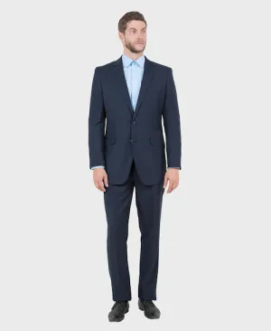 Navy Wool Twill Modern Fit Suit