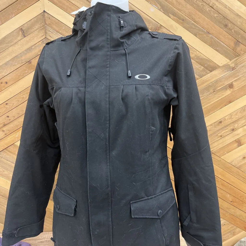 Oakley- woman's insulated parka- MSRP $350: Black -women-XS