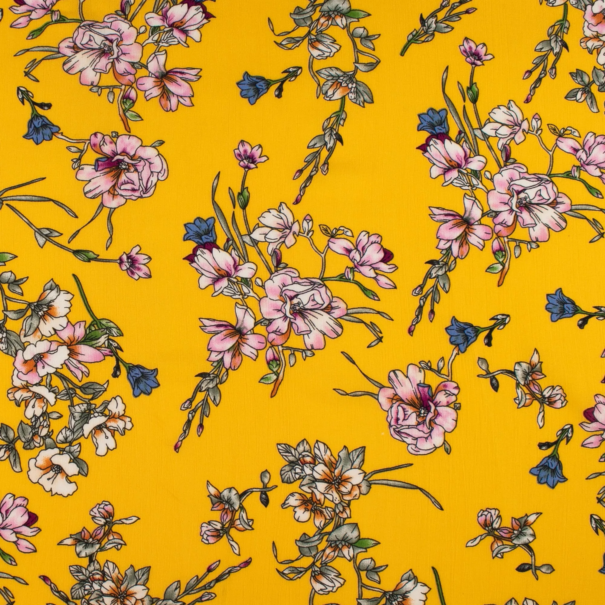 Printed Rayon Yoryu - TALIA  021 - Yellow