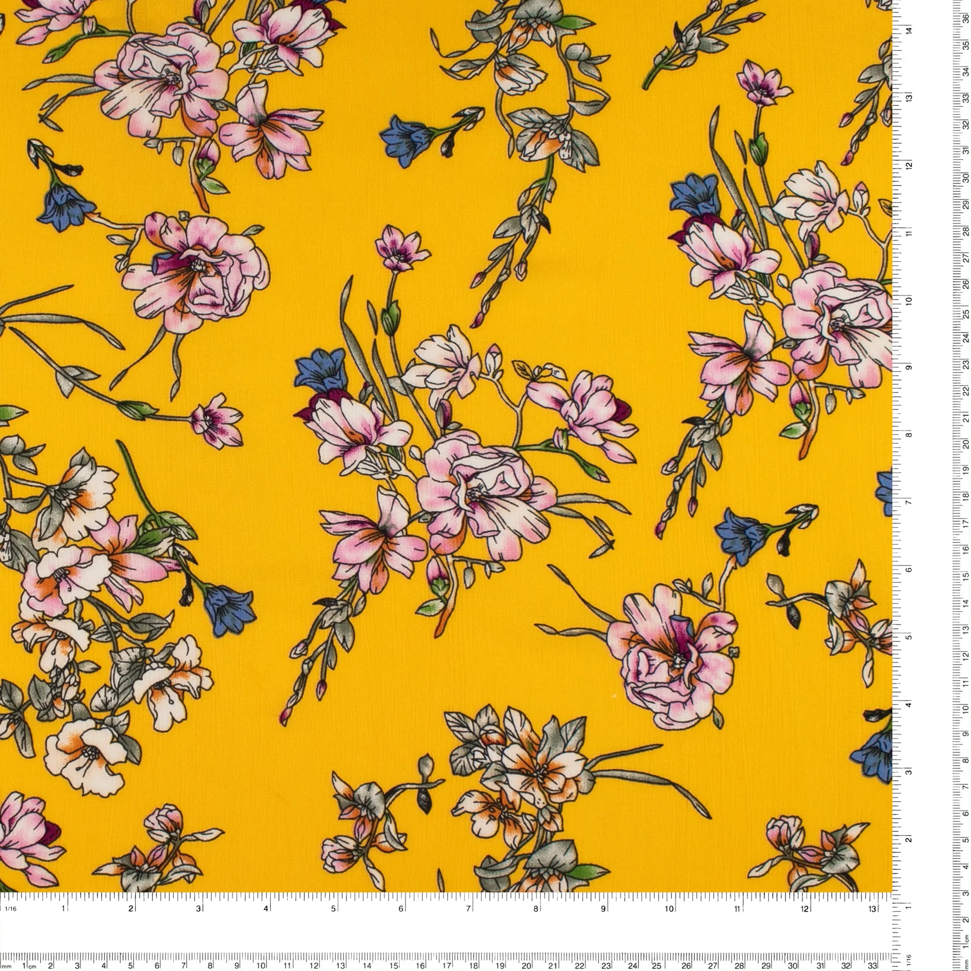 Printed Rayon Yoryu - TALIA  021 - Yellow