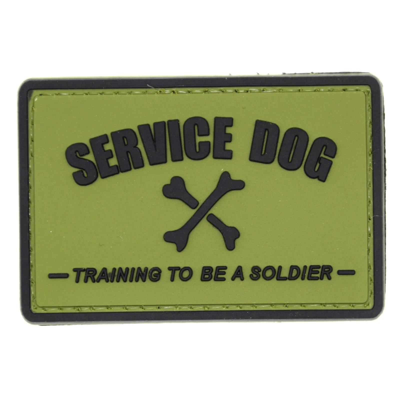 Service Dog, Training to Be a Soldier Patch OD Green