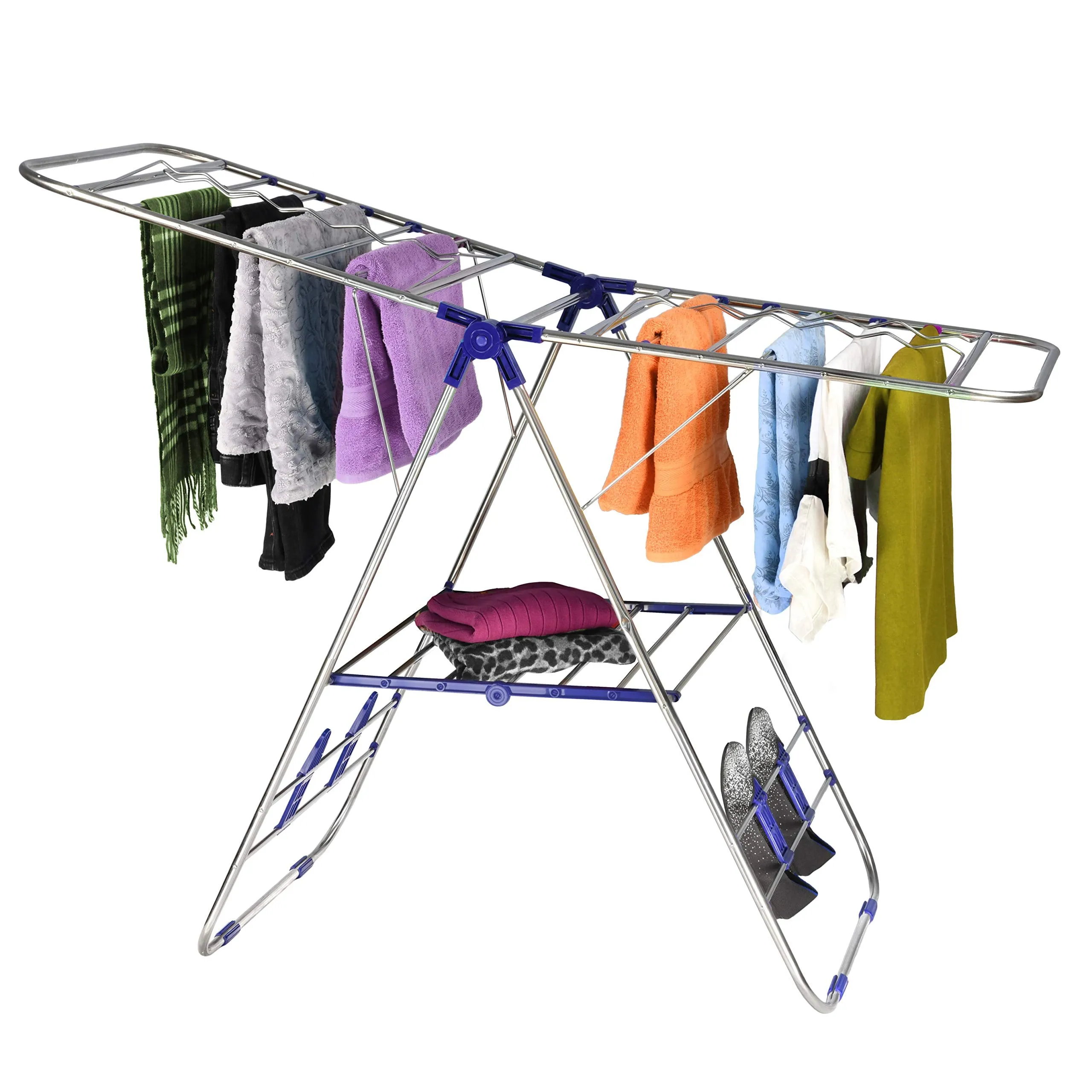 Stainless-Steel Adjustable Gullwing Drying Rack Stand