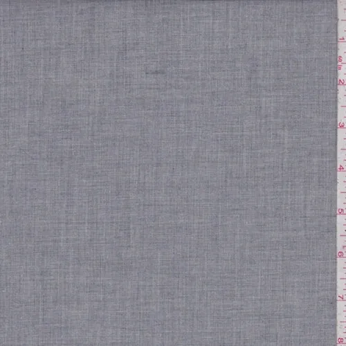 Stone Grey Crosshatch Shirting Fabric