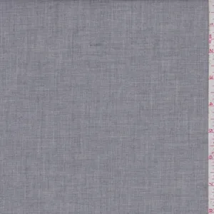 Stone Grey Crosshatch Shirting Fabric