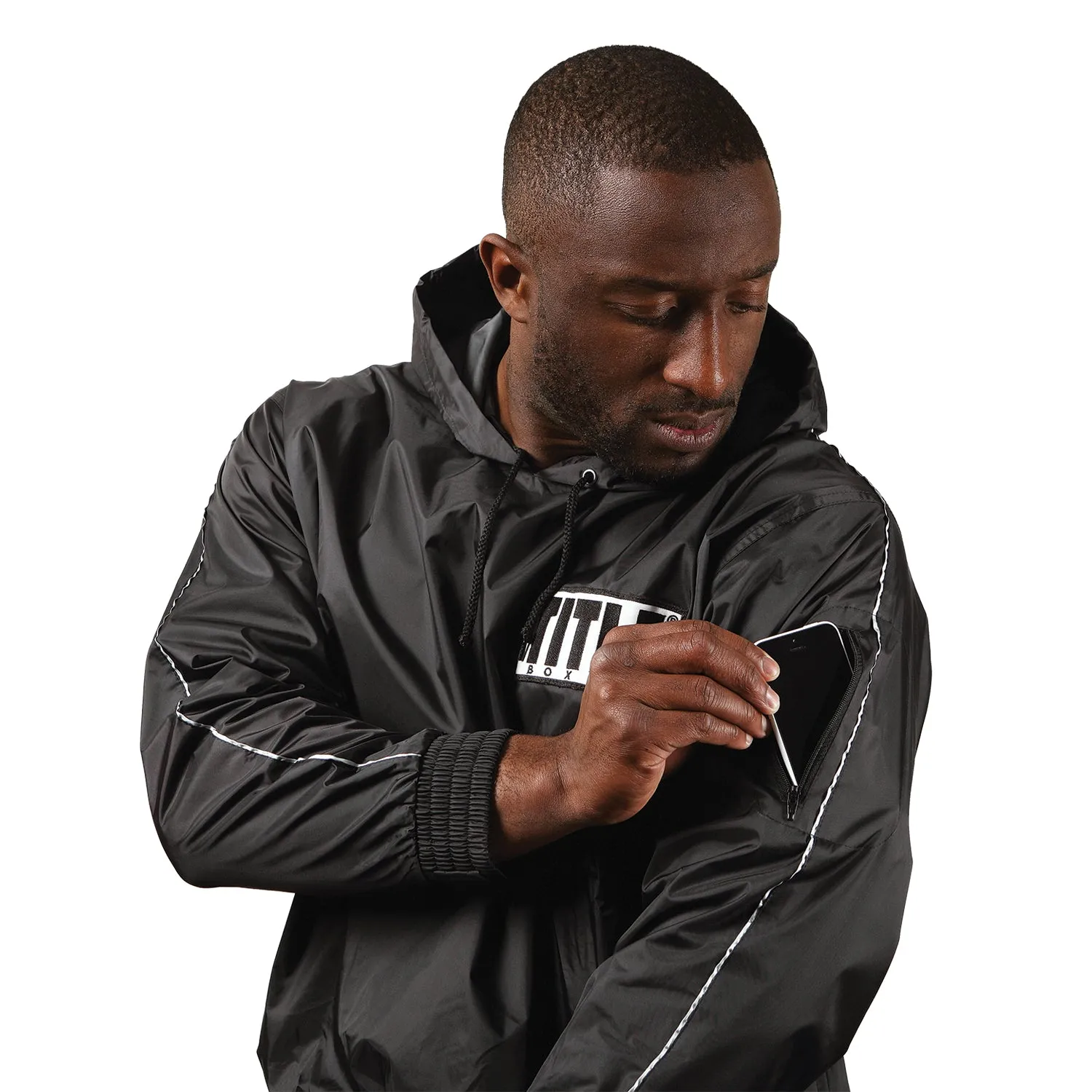 TITLE Boxing Sauna Suit With Hood