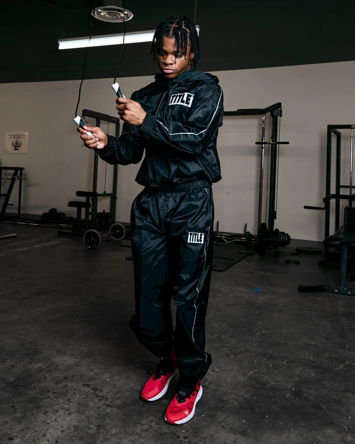 TITLE Boxing Sauna Suit With Hood