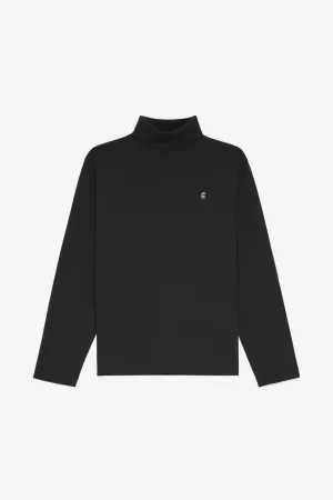 TURTLE NECK TEE SHIRT É BLACK